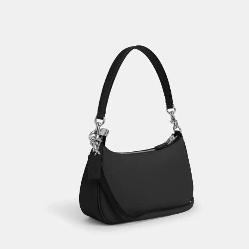 Coach Leather Teri Shoulder Bag In Black