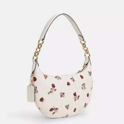 Coach Leather Payton Hobo With Ladybug Floral Print MEDIUM Handbag