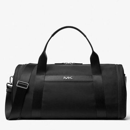 Michael Kors Lautner Unisex Black Duffel Bag In Nylon