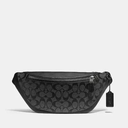 Coach Warren Belt Bag In Signature Canvas & Leather