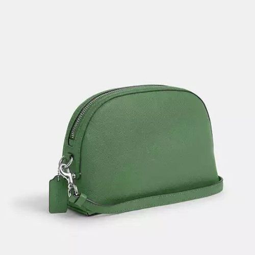 Coach Leather Madi Crossbody Medium Bag In Soft Green