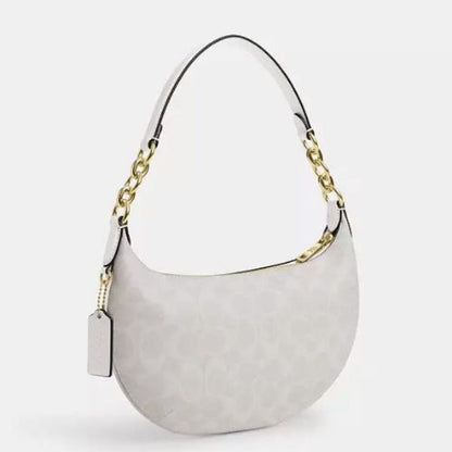 Coach Payton Hobo MEDIUM HandBag In Signature Canvas & Leather