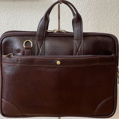 Top Grain Genuine Buffalo Leather Computer/ Laptop Bag For Men/Women