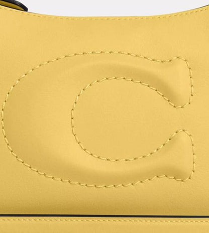 Coach Teri Shoulder Bag In Smooth Leather Yellow