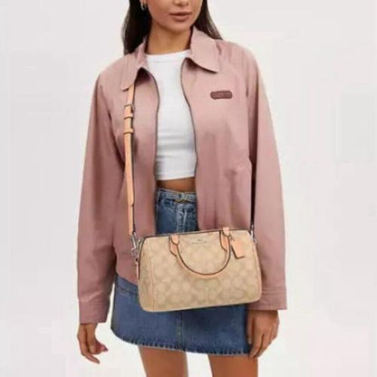 Coach Rowan Satchel Crossbody In Signature Canvas & Leather