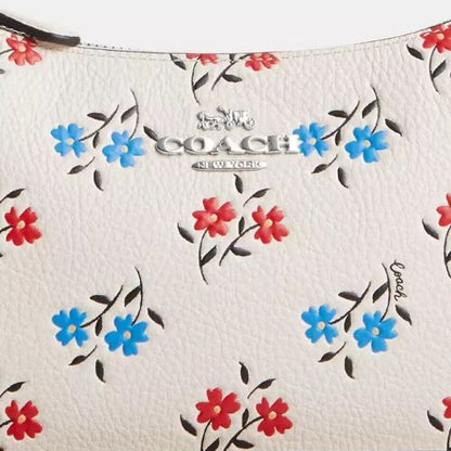 Coach Leather Teri Shoulder Bag With Floral Print CT830