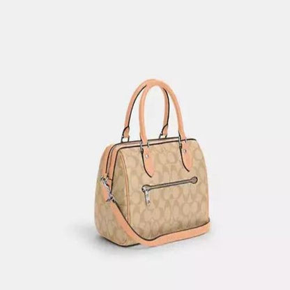 Coach Rowan Satchel Crossbody In Signature Canvas & Leather