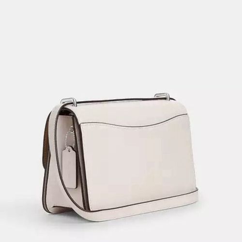 COACH LARGE Morgan Square Crossbody Leather Bag- CM090 - White